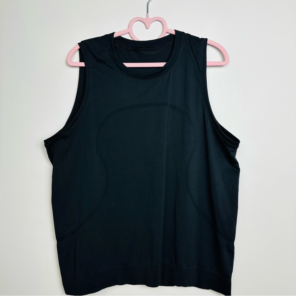 Lululemon Swiftly Breathe Muscle Tank Top Black Size 14